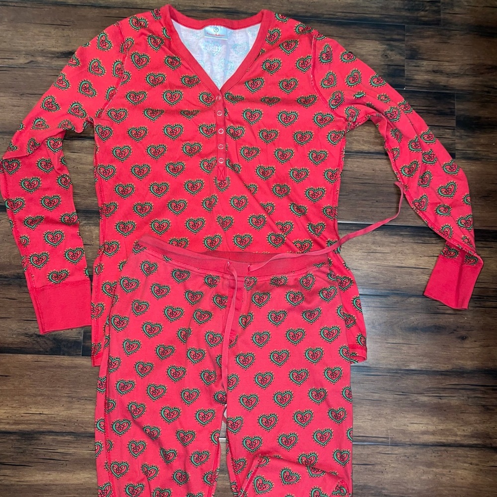 Hanna Andersson Christmas Heart Pajamas